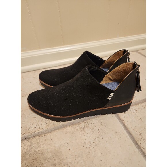 Dr. Scholl's Women's "Insane" Black Suede Booties Size 10 - Picture 2 of 8